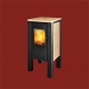 Kaminofen PIXEL 6-8 kW Granit Madura Gold 2. BImSchV Kaminofen PIXEL 6-8 kW Granit Madura Gold 2. BImSchV